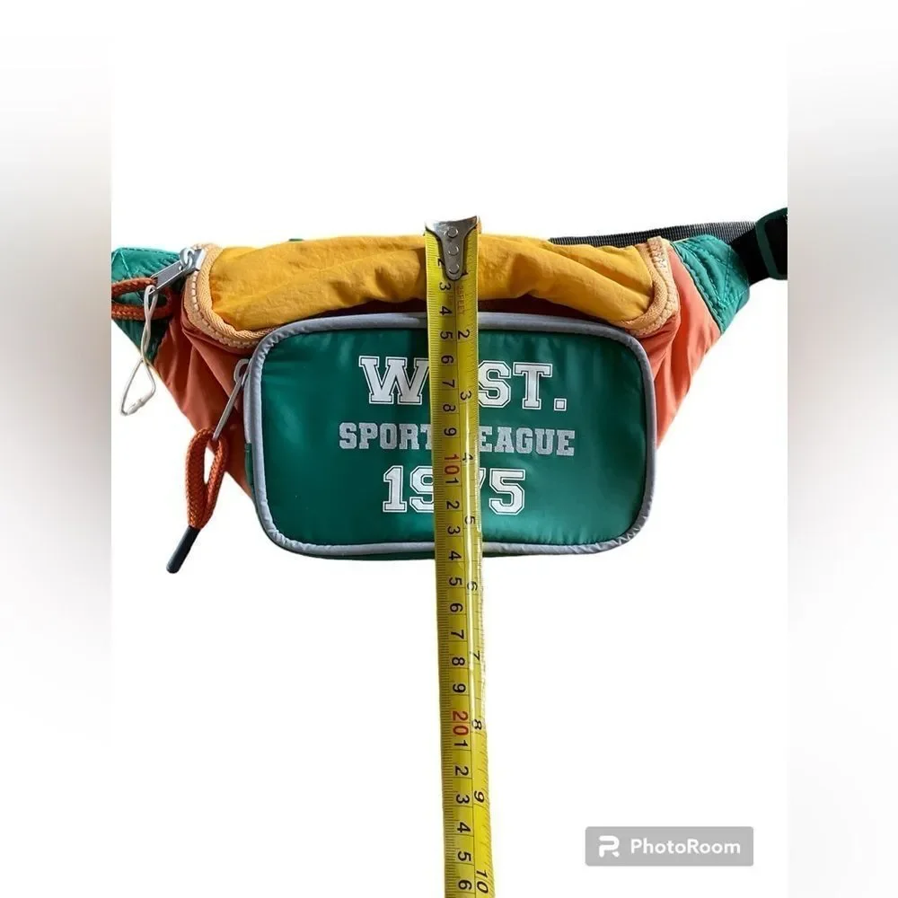 Zara 1975 Green and Orange toddler belt bag
